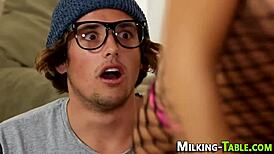 Masseuse's Mouth Dripping Cum