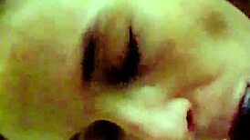 the white girl prepares to swallow the big cock