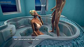 Janice Twists Peeing in Bathroom!