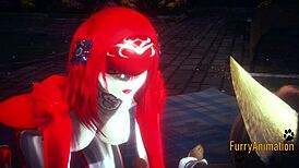 Zelda Furry Hentai with Intense Japanese Handjob and Creampie