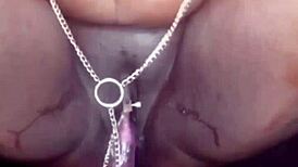 i ride the toy and squirt all over, my bbw body shaking.