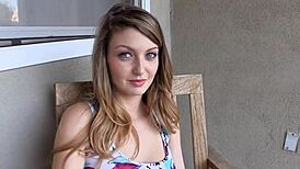 Foxy blonde girlfriend bends over for steamy doggystyle action.