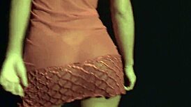 Sex4u com incredible strip-tease by Thaina Perez, ripping clothes and dancing seductively.