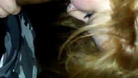 busty ginger says, 'i'm sucking this black dick so good'