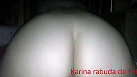 Watch Karina Rabuda, that naughty Brazilian from BH, riding hard!