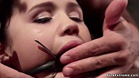 gagged slave in bondage whipped?