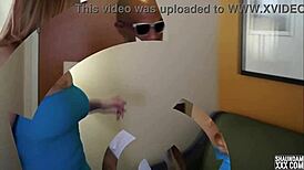 This blonde pornstar in lingerie delivers pussy with a blowjob teaser