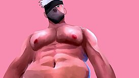 Big breasted girls big dick satisfied by anime Naruto hentai loop