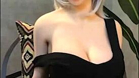 Custom sex doll fucked hard in close-up couple action