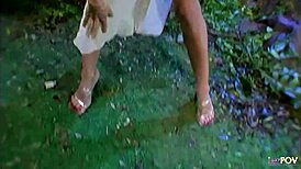 Two horny lesbians start by licking each other's pussies, then fuck with a strap-on.