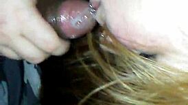 busty ginger says, 'i'm sucking this black dick so good'