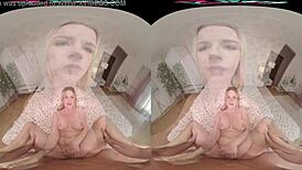 Helping Busty Blonde Katarina Rina Get Wet In The Shower