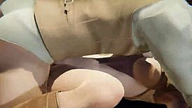 Resident Evil 4 Ashley Graham Sucks and Swallows Cum in Outdoor Creampie