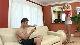 Sharing a room with a hot mature woman ignited passionate desires, leading to intense pussy plowing and cumshots.