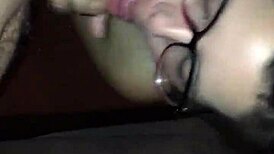 amazing blowjob with glasses on his cock 😍
