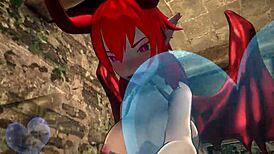 Sukkubi panee ritareita 3D hentaissa