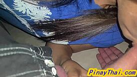 My very first time sucking a big cock.