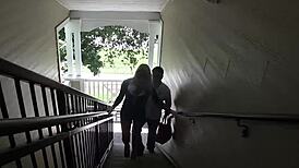 Hot babe jerks off the taxi driver like a pro