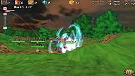 Blue-Haired Princess Gets Fucked by Monster in Hentai Game