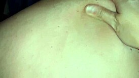 I massage one girl while another licks my wet pussy in lesbian homemade illusion