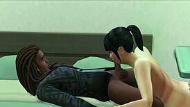 Janet Going For Seconds On That Big Black Cock With Dirty Talk