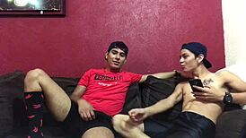 My straight friend lets me suck his dick