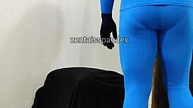 zentai suit guy gets medical injection fetish treatment