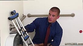 Emo Muscle Boy Engages in Intense Gay HR Meeting