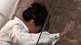Busty Brunette Milf Shower Sex