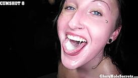 Gloryholesecrets Presents The Hottest December Cumshots With Hot Babes Slurping Cum At The Gloryhole.