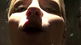 wow, cute babe teases in shower!