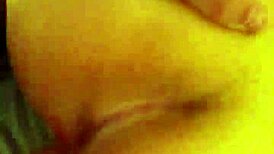 wife trims hair during pregnancy