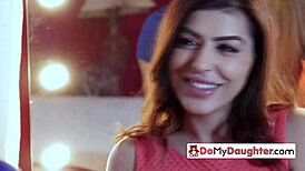 Horny ladies foursome with stepdads