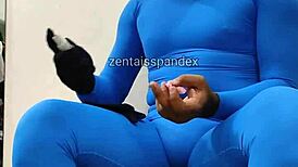 zentai suit guy gets medical injection fetish treatment