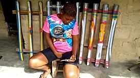 Christmas festivities at the village ranch.