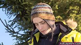 Two Gay Twinks Fucking Hard Outdoors