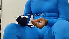 zentai suit guy gets medical injection fetish treatment
