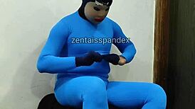 zentai suit guy gets medical injection fetish treatment