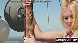 What does bombastic serbian babe martina rajic reveal under her ripped clothes and lingerie?