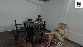 Neighbor girl seduces for a kiss - part 1.