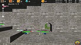 Blue-Haired Princess Gets Fucked by Monster in Hentai Game