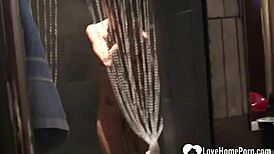 wow, cute babe teases in shower!