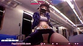 This 3D horny teen whore gets her wet pussy fucked in missionary 😏