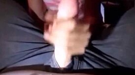 Hot sissy training session with blonde amateurs learning oral skills