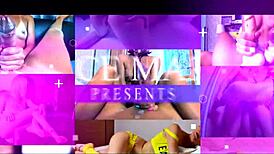 Amateur handjob in gloves big dick