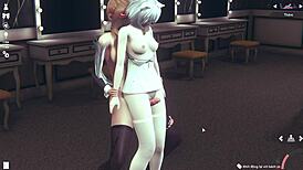 Thighjob girls ride friends in cowgirl style!