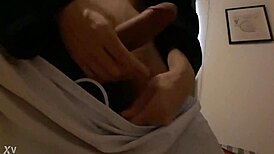 i'm so horny masturbating alone on webcam, stroking my twink cock until i cum