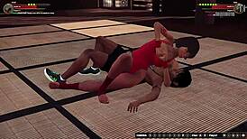 I watch dela and josie wrestle naked in 3d lesbian fight