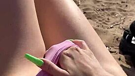 Passionate Sex On A Public Beach