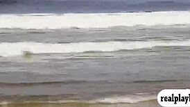 Lovely badass babes had fun swinging naked in the open air.